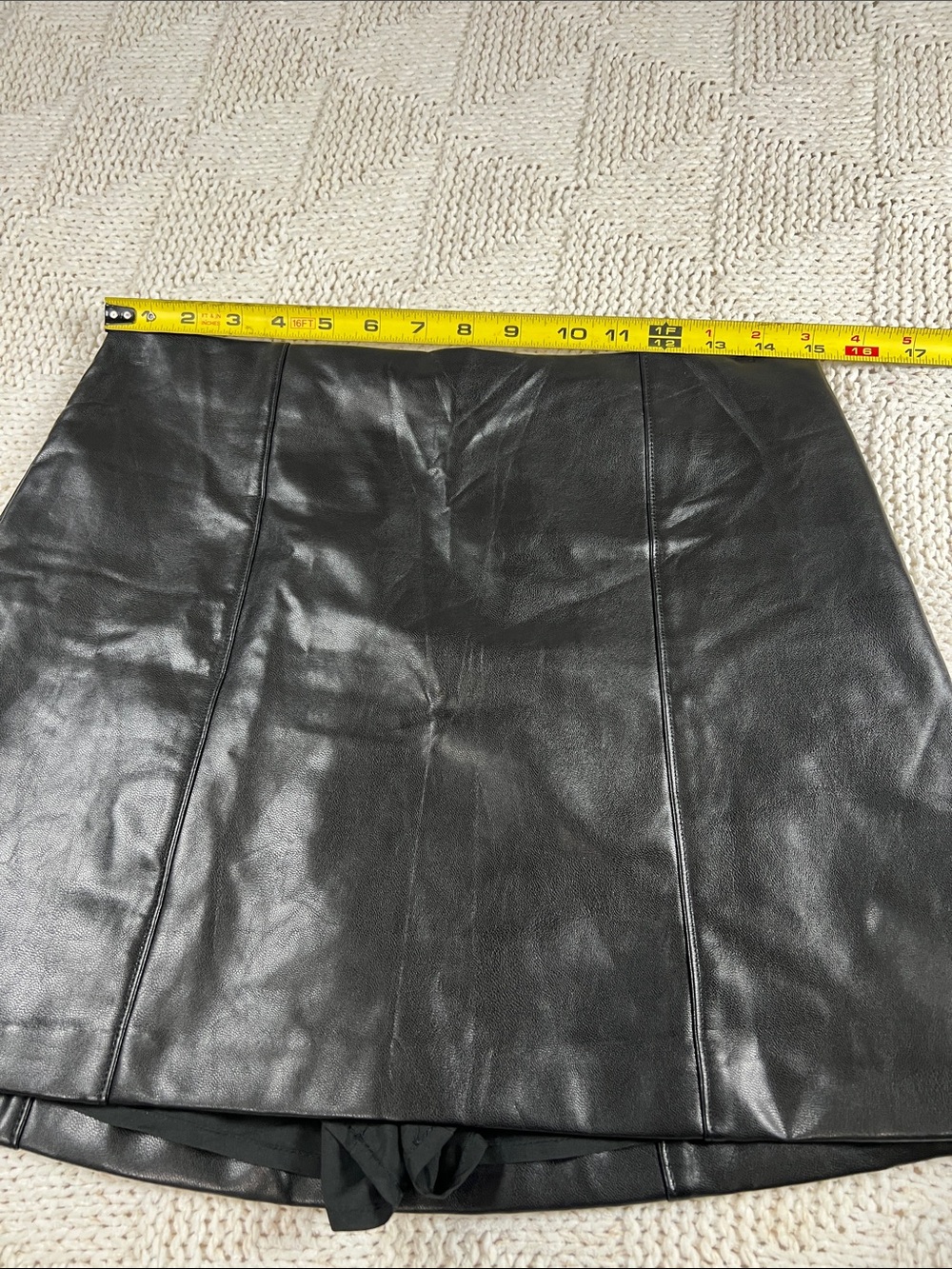 Abercrombie & Fitch Faux Leather Skort - Picture 7 of 9